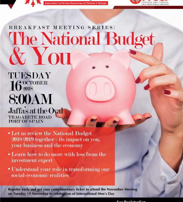 Breakfast Meeting Series – The National Budget & YOU