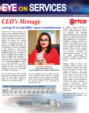 Issue 2 – April 2022 – Eye on Services (IPO)